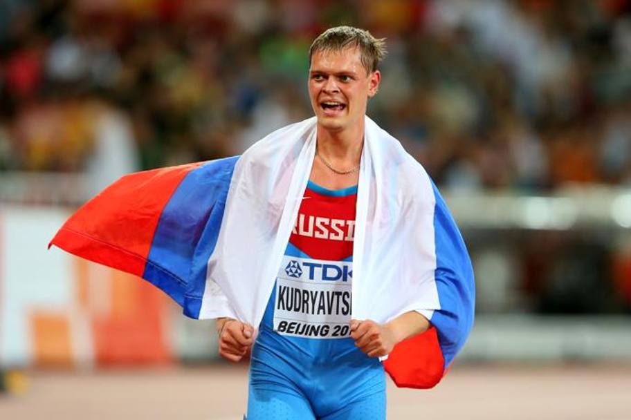 Il russo Denis Kudryavtsev, argento nella finale dei 400 ostacoli 